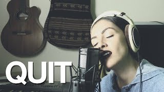 Quit  Ariana Grande amp Cashmere Cat Cover by Audri T [upl. by Abner]