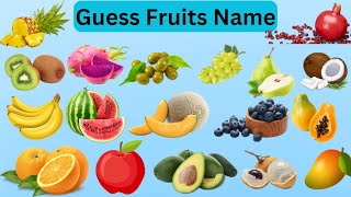 Guess the Fruit Challenge Can YOU Name Them All 🧠🍓🍉 Fun Learning for Kids  Meow Kids TV [upl. by Ylehsa]