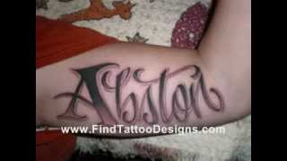 Popular Tattoo Designs  Name Tattoos Ideas amp Pictures [upl. by Milda]