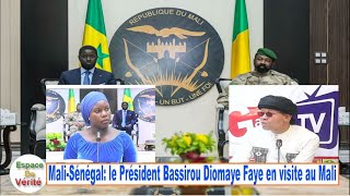 Espace De Vérité MaliSénégal le Président Bassirou Diomaye Faye en visité au Mali [upl. by Ummersen]