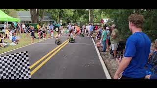 Brooklet Peanut Festival Kids Pedal Tractor Race 2 [upl. by Adiaroz]