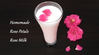 Paneer Rose Petals Rose Milk  How To Make Fresh Paneer Rose Petals Rose Milk [upl. by Nortal]