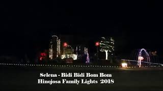 Selena Bidi Bidi Bom Bom Christmas Light Show [upl. by Yuhas511]