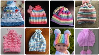 Woolen cap design for kids knittingNew cap knitting design for baby boy and girl [upl. by Aicilyhp]