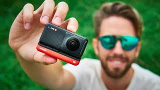 INSTA 360 ONE R TWIN EDITION REVIEW best action cam 2020 [upl. by Laersi847]