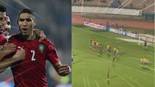 Achraf Hakimi Amazing Goal ↹ Gabon vs Morocco 22 African Nations Cup [upl. by Nahtnaoj]