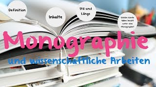 Monographie  Definition amp Beispiele [upl. by Sander]