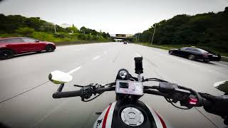 XSR700 POV  Highway Run Home [upl. by Kokoruda55]