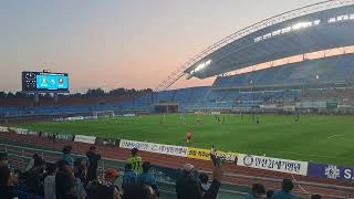 supporter view Ansan Greeners FC played against Bucheon FC 1995 [upl. by Nuy550]