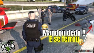 ROMU Mandou dedo pra viatura e se ferrou  RP Lendário dos Médicos  GTA RP [upl. by Dunston]