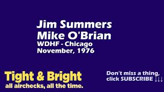 Jim Summers  Mike OBrian  WDHF Chicago  1976  Radio Aircheck [upl. by Morly]