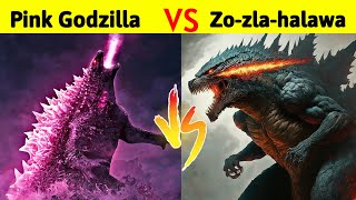 Pink Godzilla Vs Zo Zla Halawa  क्या Flying Godzilla को मार पायेगा Legendary Godzilla [upl. by Imoyik27]