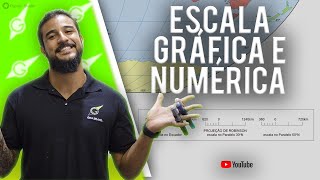 Escala Gráfica e Numérica  Geobrasil Prof Rodrigo Rodrigues [upl. by Atterehs]