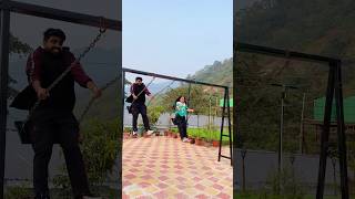 Rishikesh mein jhoola Swing Jhula 🛝😍 priyalkukreja shorts ytshorts [upl. by Hearn859]