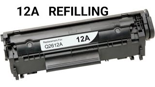 How To Refill 12A Cartridge  12A Cartridge Refilling kaise kre [upl. by Anirehs]