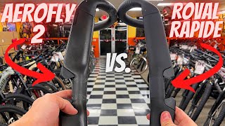 WHATS THE DIFFERENCE SPECIALIZED AEROLFY 2 vs ROVAL RAPIDE HANDLEBAR [upl. by Mashe]