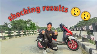 TVS ntorq 125 race xp mileage test shocking results 😲😲 t20 biker [upl. by Napra550]