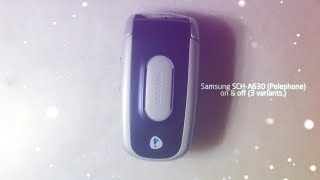 Samsung SCHA630 Pelephone on amp off 3 variants [upl. by Dnalevets970]