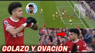 ASÍ FUE EL GOLAZO y LA OVACIÓN BRUTAL a LUIS DIAZ EN ANFIELD  MBAPPÉ FELICITA a FALCAO  YERRY MINA [upl. by Adnuhs]