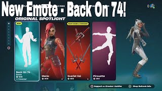 Fortnite Item Shop NEW Back On 74 Emote 24032024 [upl. by Therine743]