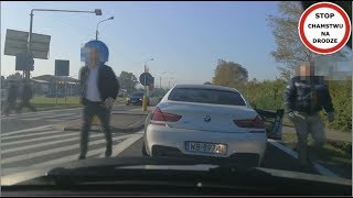 Białe BMW blokuje i zajeżdża drogę 56 Wasze Filmy [upl. by Ainav]