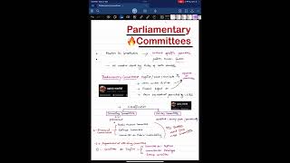 Parliament committees mind map coming soon with pdf 🔥🔥🔥✅🚨 upsc uppscpre2024 [upl. by Ilam588]