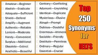 250 Essential Advanced Synonyms for IELTS  C1 C2 Level English [upl. by Leamiba]