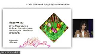 Sayano Izu  LEVEL 2024 Youth Policy Program Presentations [upl. by Roosevelt]