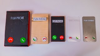 Glass iPhone 16 vs Wooden Samsung Galaxy S25 vs iPhone cardboard box incoming call [upl. by Eberto]