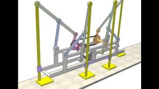 Chebyshevs plantigrade machine 1b [upl. by Manoop543]