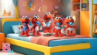 FIVE LITTLE ELMOS JUMPING ON THE BED Nursery Rhymes amp Kids Songs [upl. by Eelan95]