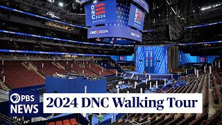 WATCH 2024 DNC Walking Tour  Democratic National Convention at United Center in Chicago [upl. by Arait813]