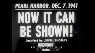 AFTERMATH OF PEARL HARBOR ATTACK amp DECLASSIFIED FOOTAGE RELEASED IN 1942 23582 [upl. by Nnayhs]