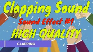 Clapping Sound Effect 1 HD  HIGH QUALITY [upl. by Dde]