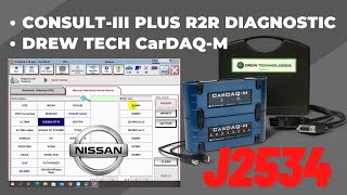 DREW TECH CarDAQM  NISSAN CONSULTIII PLUS R2R DIAGNOSTIC SOFTWARE [upl. by Haeli]