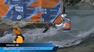 Viktoriia US  Canoe Final 2024 ICF Canoe Slalom World Cup Ivrea Italy [upl. by Kirwin]