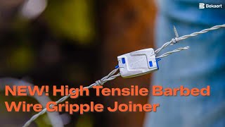 NEW How to Splice Barbed Wire with the New High Tensile Barbed Gripple Joiner [upl. by Brawner379]