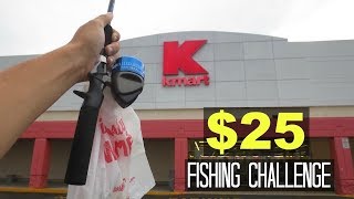 25 Kmart Fishing Challenge Surprising [upl. by Schoenfelder876]