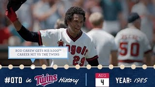 Aug 4 1985 Carew hits No 3000 vs Twins [upl. by Hesta]