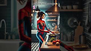 Superheroes As Beautiful Woman😍 marvel avengers spiderman shorts [upl. by Drofub]