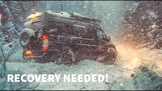 Surviving my 2nd Winter of Extreme Van Life Cozy Camping Freezing Temperatures amp Snow Storm [upl. by Annayd]