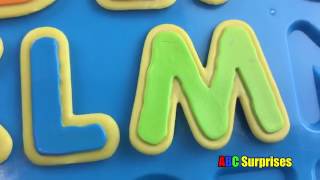 Best Learning Abc Video For Children Alphabet Cookies Baking Pretend Play Set Abc Surprises [upl. by Netsirhc]