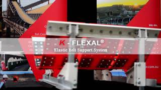 KFlexal® Elastic Belt Support System  Even Weight Dispersion of Conveyed Bulk Material [upl. by Ettennek444]