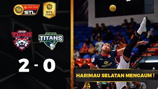 Johor Tigris 2  0 Melaka Titans  Emas Anuar STL 202223 [upl. by Narmis808]