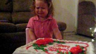 BABy GiRL CRiES ON BiRTHDAY [upl. by Haem]