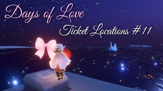 Todays Bow Locations for the Days of Love Event 11  Sky Children of the Light [upl. by Andonis]