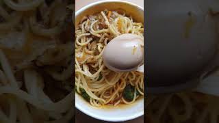 Tomato meat sauce spaghetti with eggs earthy deliciousness [upl. by Adnaugal]