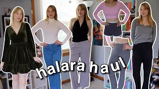 Fall Halara tryon haul New Halara Flex Denim Activewear  more [upl. by Anyala]