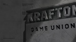 Krafton Game Union Brand eXperience Design [upl. by Parker912]