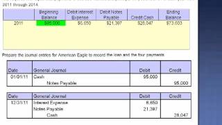 Installment Notes Using Present Value Tables Exercise 1415 [upl. by Fenwick400]